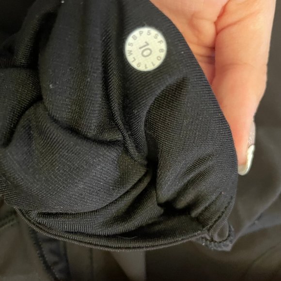 lululemon wunder under mesh detail crops - black - Picture 5 of 5